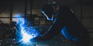 Close up of a man welding, safety, myths, welding machinery