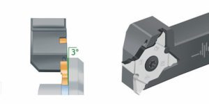 Walter USA’s (Waukesha, WI) G4014-P toolholder and MX22-2L/R indexable inserts