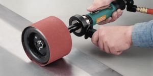 Dynabrade’s Dynastraight air-powered abrasive tool