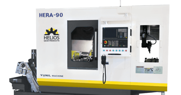 Helios Hera 90-W, gear hobbing machine, long shaft parts, powertrain shafts for small- to medium-vehicles