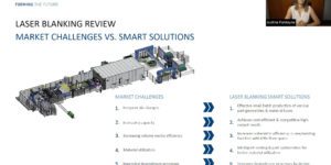 Schuler, laser blanking technology, EV market, Schuler’s Dynamic Flow Technology