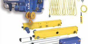 Engineered Material Handling, G-Series Crane Kits, EG Series Hoist, bridge control panels, bridge conductor cables, trolley end stops, hoists, cranes