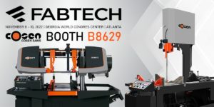 Cosen Saws, FABTECH 2022, band saws