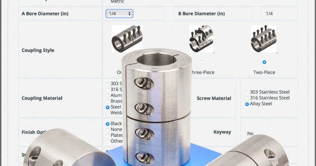 online rigid shaft coupling design configurator, Stafford Manufacturing