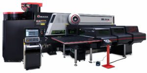 AMADA America Inc., AMADA America, EML 2515 AJ, multi-purpose turret, fiber laser, EML, EML 2515 AJ + PDC, automated Punch and Die Changer, punching and laser cutting functions, punching, laser cutting, single-function punching machine, punches and dies, EML-AJ Series, EML-AJ