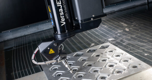 waterjet functionality, waterjet cutting technology, high-pressure pump, Steve Ulmer, OptiMAX, IntelliMAX software, OptiMAX, OptiMAX, OptiMAX 80x, ProtoMAX, MAXIEM 1530, John Kamal, Hypertherm Associates, OMAX USA, OMAX Corporation