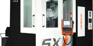 5-axis CNC Vertical Machining Center for All Your Machining Needs, KAAST Machine Tools Inc., V-Mill 600.5X, 5-axis CNC Vertical Machining Center, superior milling surface, T-shape machine structure, maximum stability, high precision mold, deformation-free performance