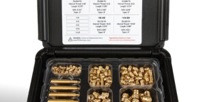 E-Z Lok, ultrasonic inserts, inserts, heat staking inserts, thermoplastics, Threaded Insert Assortment kits, E-Z Sonic