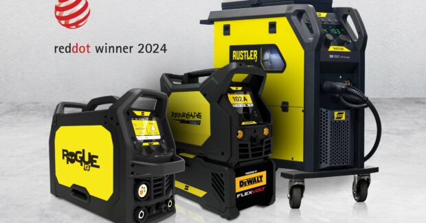 Renegade VOLT, ESAB Corp. Red Dot Award, product design, Rustler, EU Ecodesign Directives, MIG/MAG, FCAW and MMA, Rogue 210 EMP PRO, RobustFeed wire feeder, Flavio Santos